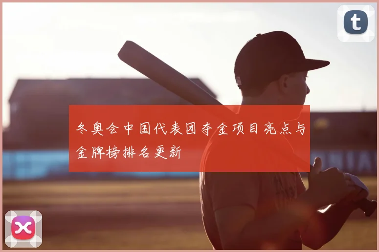 冬奥会中国代表团夺金项目亮点与金牌榜排名更新