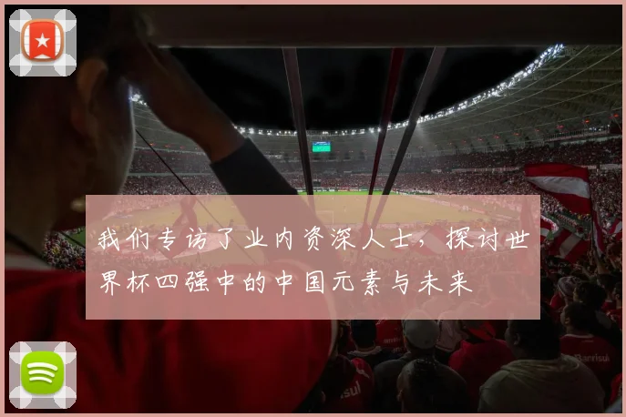 我们专访了业内资深人士,探讨世界杯四强中的中国元素与未来