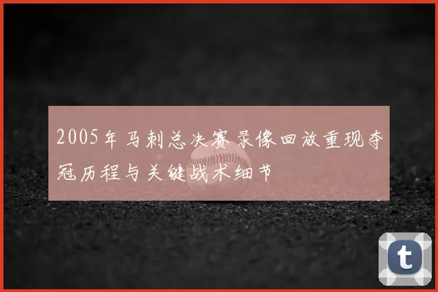 2005年马刺总决赛录像回放重现夺冠历程与关键战术细节